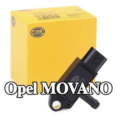 HELLA مستشعر ضغط العادم - قبل مرشح جسيمات السخام — 2012 Opel Movano