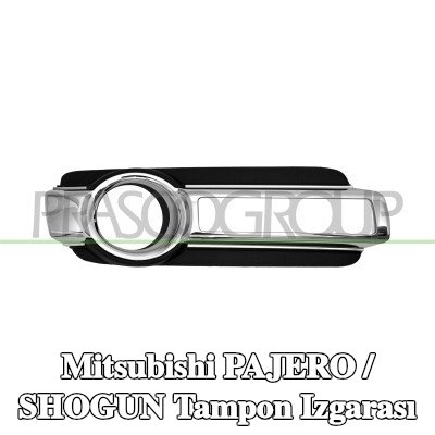 PRASCO Tampon ızgarası Sağ Ön, sis farları için delikli — Mitsubishi Pajero / Shogun