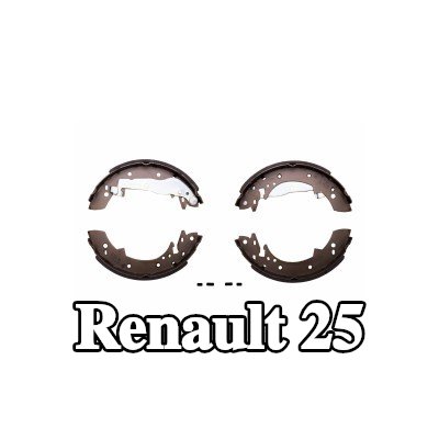 HELLA مجموعة أحذية الفرامل مع ذراع فرامل اليد — Renault 25