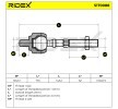 RIDEX İç bağlantı çubuğu Ön aks her iki taraf, 142mm — Citroën Bx (8)