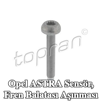 TOPRAN Sensör, fren balatası aşınması — 2000 Opel Astra