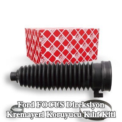 FEBI BILSTEIN Sol ön aks direksiyon kremayeri kılıfı kiti, kelepçeli — 2008 Ford Focus