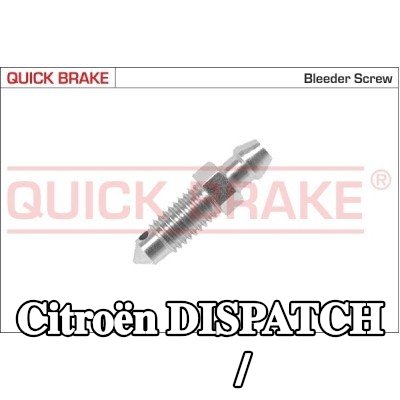 QUICK BRAKE برغي/صمام التهوية — 2000 Citroën Dispatch