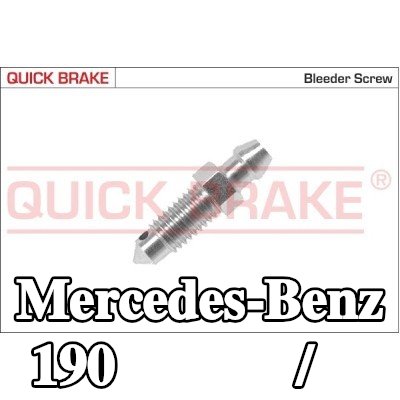 QUICK BRAKE برغي/صمام التهوية — Mercedes-Benz 190