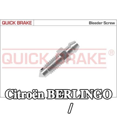 QUICK BRAKE برغي/صمام التهوية — Citroën Berlingo