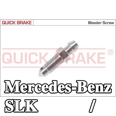 QUICK BRAKE برغي/صمام التهوية — 2005 Mercedes-Benz Slk