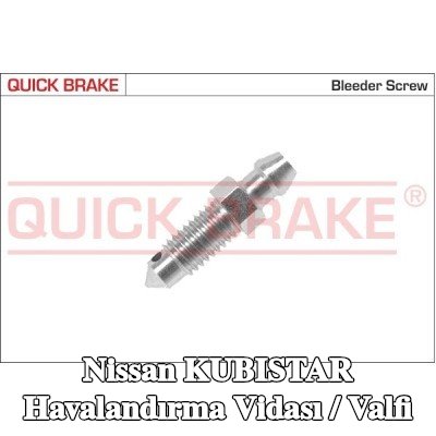 QUICK BRAKE Havalandırma vidası / valfi — Nissan Kubistar