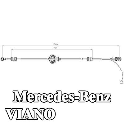 METZGER كابل محدد التروس الأيمن, كابل محدد — Mercedes-Benz Viano