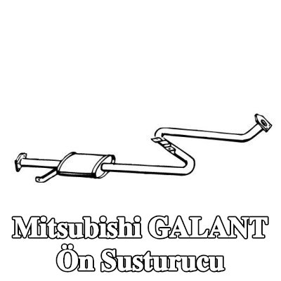 VEGAZ Ön Susturucu — Mitsubishi Galant