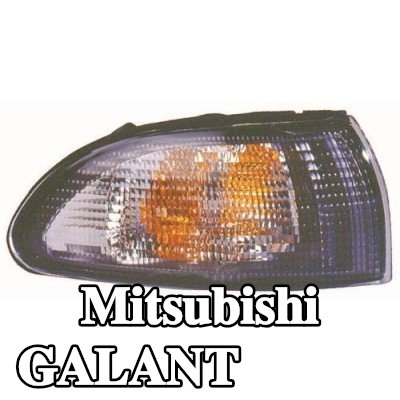 ABAKUS مؤشر جانبي أمامي أيمن, أبيض, مع لمبة, مع حامل — 1995 Mitsubishi Galant