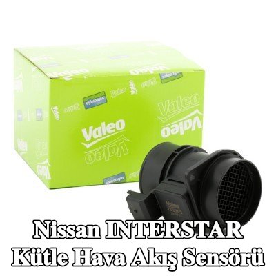 VALEO Kütle hava akış sensörü 12V, entegre hava sıcaklığı sensörlü — 2002 Nissan Interstar
