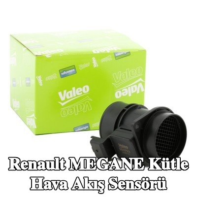 VALEO Kütle hava akış sensörü 12V, entegre hava sıcaklığı sensörlü — Renault Megane