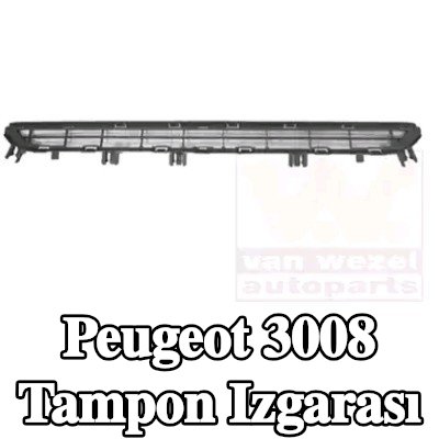 VAN WEZEL Çamurluk ızgarası Ön, park mesafe kontrolü deliği/delikleri olmadan — 2012 Peugeot 3008