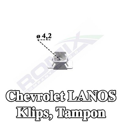 ROMIX Klips, tampon — Chevrolet Lanos