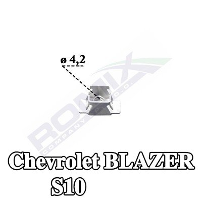 ROMIX مشبك، المصد — Chevrolet Blazer S10