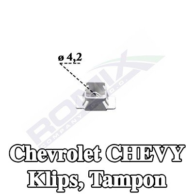 ROMIX Klips, tampon — Chevrolet Chevy