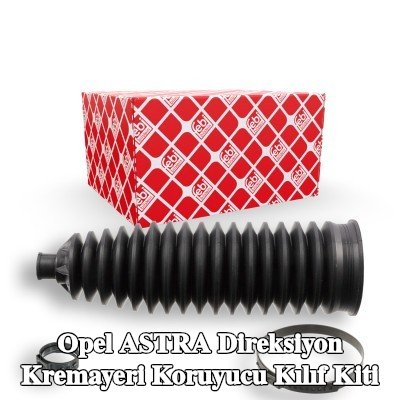 FEBI BILSTEIN Sol ön aks direksiyon kremayeri kılıfı kiti, kelepçeli — 2002 Opel Astra