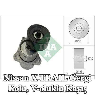 INA Gergi Kolu, V-oluklu kayış — 2002 Nissan X-trail