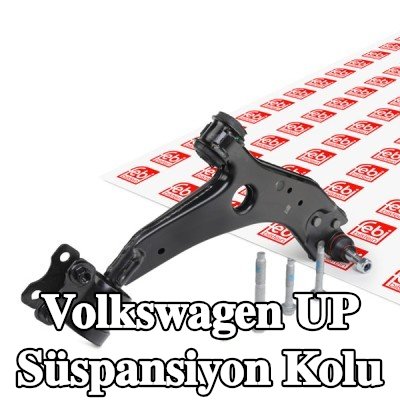 FEBI BILSTEIN Süspansiyon kolu Ön Aks Sağ, Alt, Çelik, rotil olmadan, lastik yastıklı — Volkswagen Up