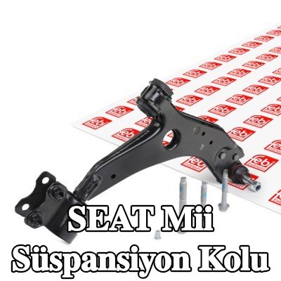 FEBI BILSTEIN Süspansiyon kolu Ön Aks Sağ, Alt, Çelik, rotil olmadan, lastik yastıklı — SEAT Mii