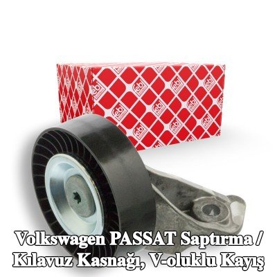 FEBI BILSTEIN Saptırma / kılavuz kasnağı, V-ribbed belt Outer Diameter: 73mm, tutuculu — 2016 Volkswagen Passat