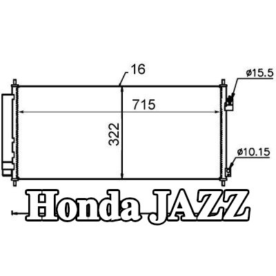 MAHLE مكثف تكييف الهواء مع مجفف — Honda Jazz