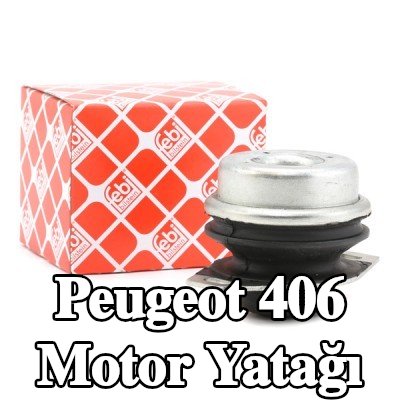 FEBI BILSTEIN Motor yatağı, sol, Elastomer — Peugeot 406