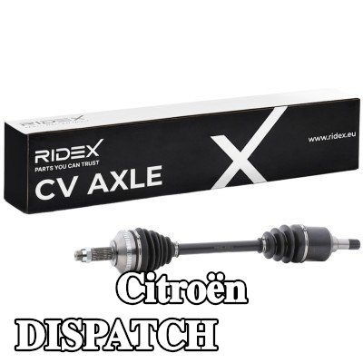 RIDEX عمود الدفع المحور الأمامي الأيسر, 648mm — 1997 Citroën Dispatch