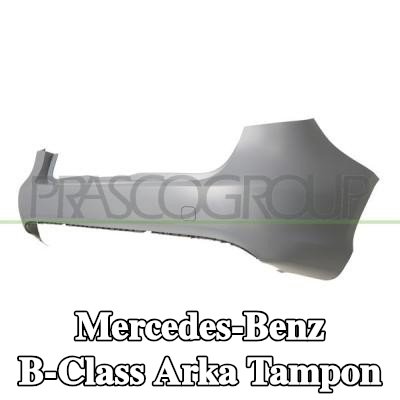 PRASCO Arka tampon Arka, çekme kancası için kanatlı — Mercedes-Benz B-Class