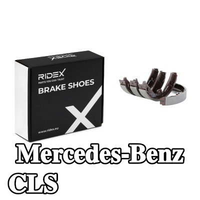 RIDEX مجموعة أحذية الفرامل للمحور الخلفي, 180mm, مع ملحقات, مع أجزاء موصل — Mercedes-Benz Cls