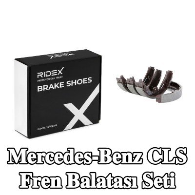 RIDEX Arka aks fren pabucu seti, 180mm, aksesuarlarla, konektör parçaları ile — Mercedes-Benz Cls