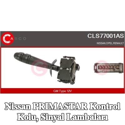CASCO Kontrol Kolu, sinyal lambaları — Nissan Primastar