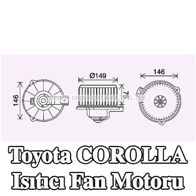 PRASCO Isıtıcı fan motoru — Toyota Corolla