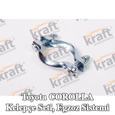 KRAFT Kelepçe Seti, egzoz sistemi — 2001 Toyota Corolla