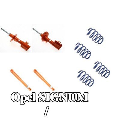 KONI مجموعة التعليق, الزنبركات اللولبية / ممتصات الصدمات للمحور الأمامي, المحور الخلفي — Opel Signum