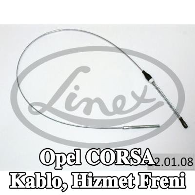 LINEX Kablo, hizmet freni — 1997 Opel Corsa