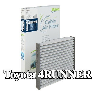 VALEO مرشح حبوب اللقاح CLIMFILTER SUPREME, مرشح الكربون المنشط مع البوليفينول, مع تأثير مضاد للحساسية, مع تأثير مبيد للفطريات — Toyota 4runner