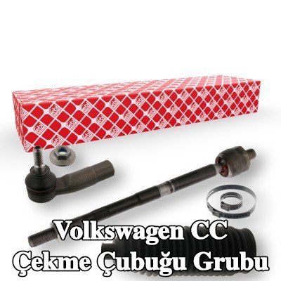 FEBI BILSTEIN Rot kolu grubu OE Turbo YENİ, Sol Ön Aks, 448mm, somunlu, körükli, kelepçeli, direksiyon körüğü ile — Volkswagen Cc