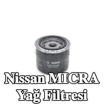 BOSCH Yağ filtresi — 1990 Nissan Micra