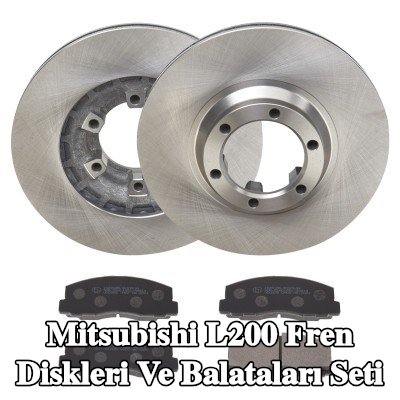RIDEX Fren diskleri ve balataları seti Ön Aks, Havalandırmalı — 1990 Mitsubishi L200