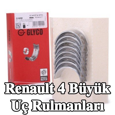 GLYCO Büyük Uç Yatakları Çelik tabanlı alüminyum alaşımı — Renault 4