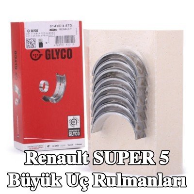 GLYCO Büyük Uç Yatakları Çelik tabanlı alüminyum alaşımı — Renault Super 5