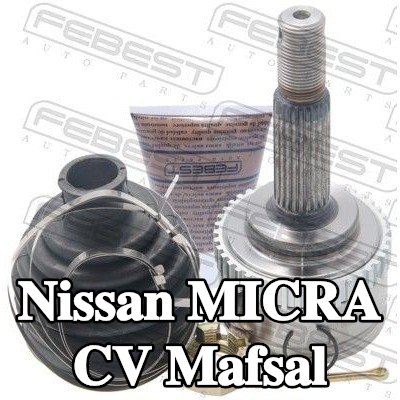 FEBEST CV mafsalı Ön Aks, Tekerlek Tarafı, ABS sensör halkalı — 2000 Nissan Micra