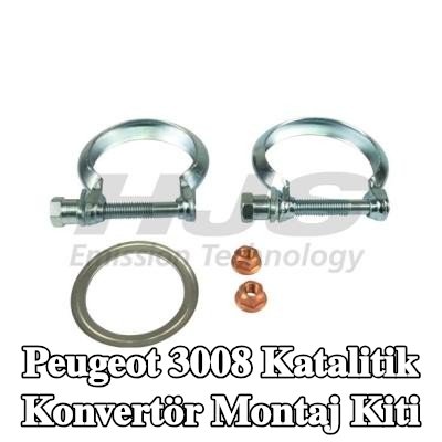HJS Katalitik konvertör montaj kiti — 2017 Peugeot 3008