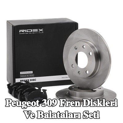 RIDEX Fren diskleri ve balataları seti Ön Aks, düz — Peugeot 309