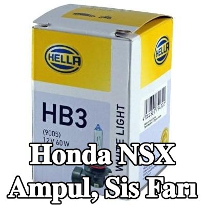 HELLA Ampul, sis farı — Honda Nsx