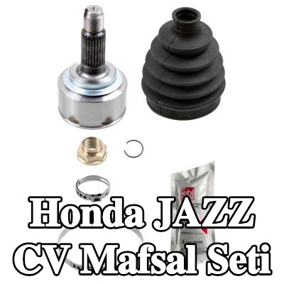 FEBI BILSTEIN Sağ ön aks CV mafsal kiti, Tekerlek Tarafı, somunlu, gres ile — Honda Jazz
