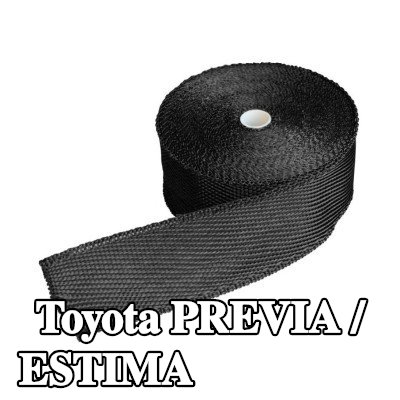 Simoni Racing حشية مشعب العادم من الألياف الزجاجية, منسوجات, مع مشابك — 1994 Toyota Previa / Estima