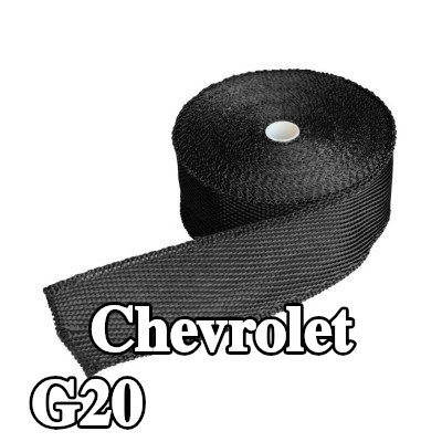 Simoni Racing حشية مشعب العادم من الألياف الزجاجية, منسوجات, مع مشابك — Chevrolet G20
