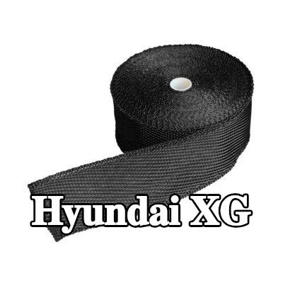 Simoni Racing حشية مشعب العادم من الألياف الزجاجية, منسوجات, مع مشابك — Hyundai Xg